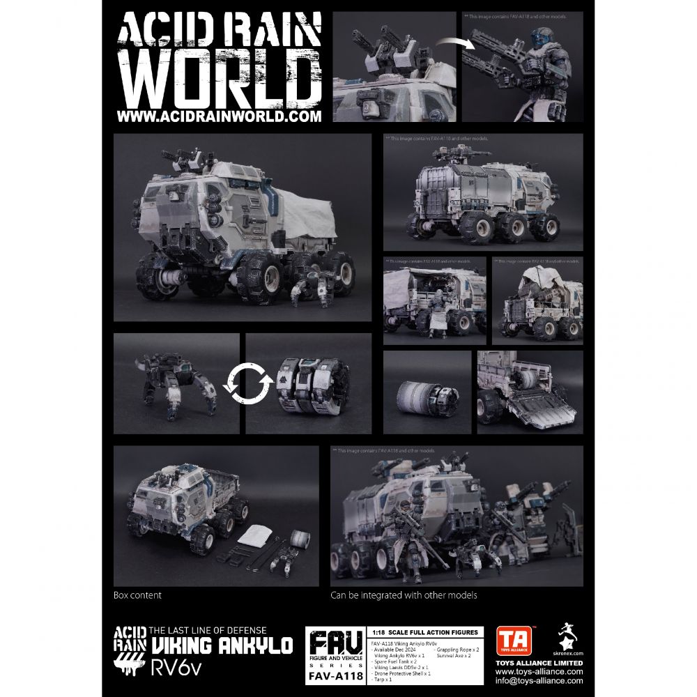 TOYS ALLIANCE LIMITED 酸雨1/18 Scale FAV-A118 Viking・Ankylo
