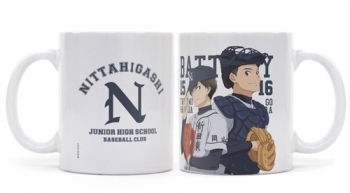 Battery 新田東中學校野球部牛角ｔ恤永倉豪ver ﾊﾞｯﾃﾘｰ新田東中学校野球部ﾗｸﾞﾗﾝtｼｬﾂ永倉豪ver White Navy Xl Cospa T恤 衛衣