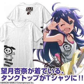 輕快 Summer Tension 望月杏奈 T恤 ｱｲﾄﾞﾙﾏｽﾀｰ ﾐﾘｵﾝﾗｲﾌﾞ 軽快 ｻﾏｰﾃﾝｼｮﾝ 望月杏奈tｼｬﾂ White M Cospa T恤 衛衣