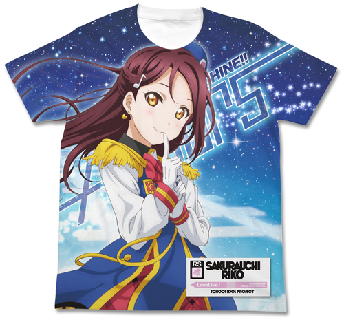 Love Live Sunshine 梨子 全彩圖 T恤 Happy Party Train ラブライブ サンシャイン 梨子フルグラフィックtシャツ Happy Party Train Cospa T恤 衛衣