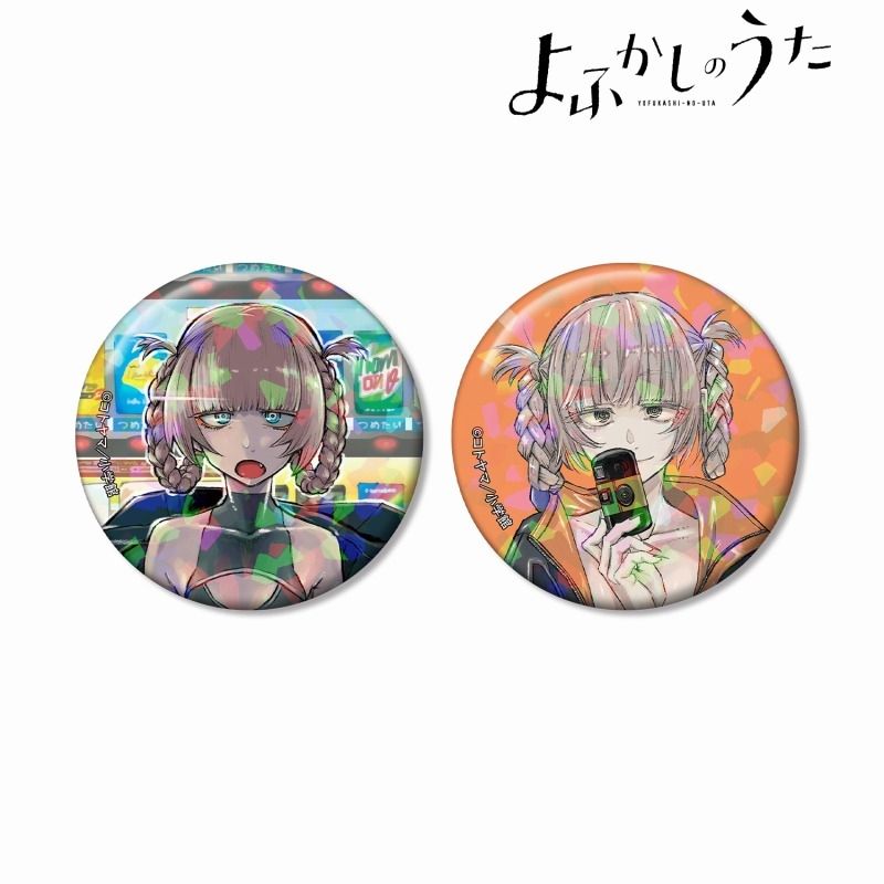 u*l様 七草ナズナ TSUTAYA 缶バッジ よふかしのうた - 七草ナズナ ホログラム缶バッジ2個セット ver