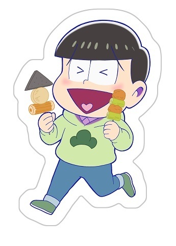 小松先生 原畫 Mogumogudie Cut 墊枕 傻松 おそ松さん 描き下ろし もぐもぐダイカットクッション チョロ松 動漫產品 生活精品