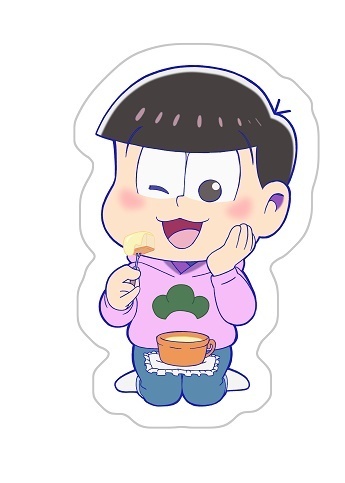 小松先生 原畫 Mogumogudie Cut 墊枕 多多松 おそ松さん 描き下ろし もぐもぐダイカットクッション トド松 動漫產品 生活精品