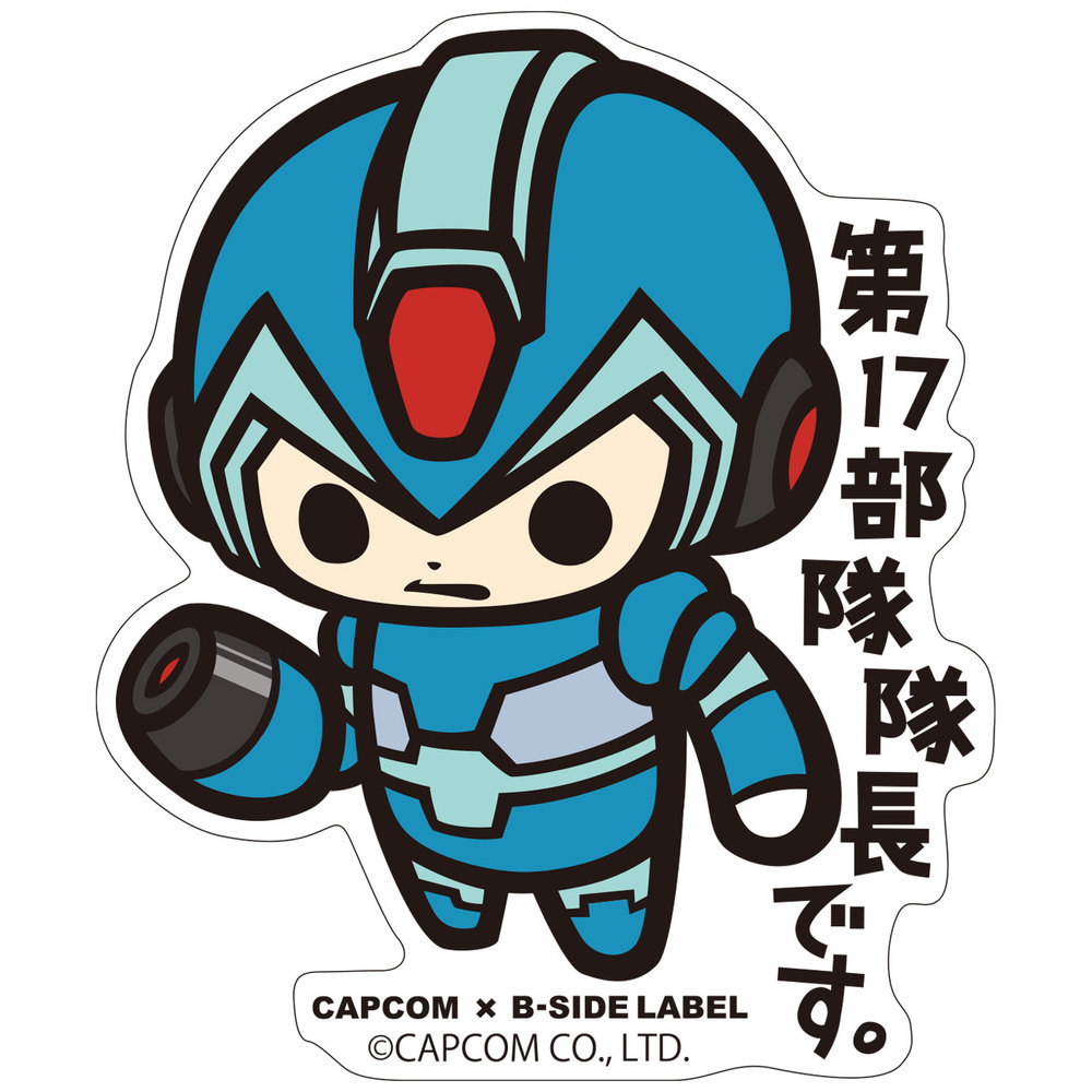 Capcom B Side Label 貼紙 洛克人x X 1盒4件 Capcom B Side Label ステッカー ロックマンx エックス