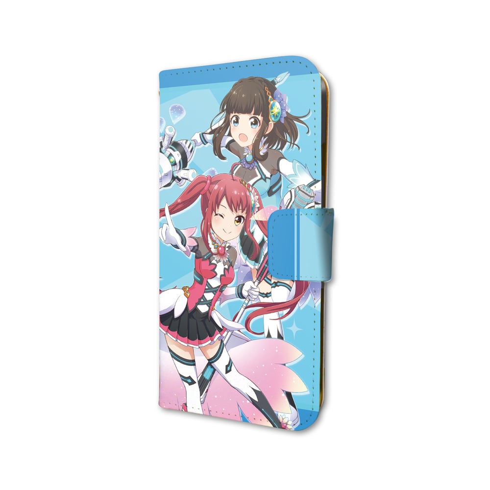 筆記本型手機套iphone6 6s 7 7s兼用戰鬥女子學園06 蓮見烏拉拉 朝比奈心美 手帳型スマホケースiphone6 6s 7 7s兼用バトルガールハイスクール06 蓮見うらら 朝比奈心美