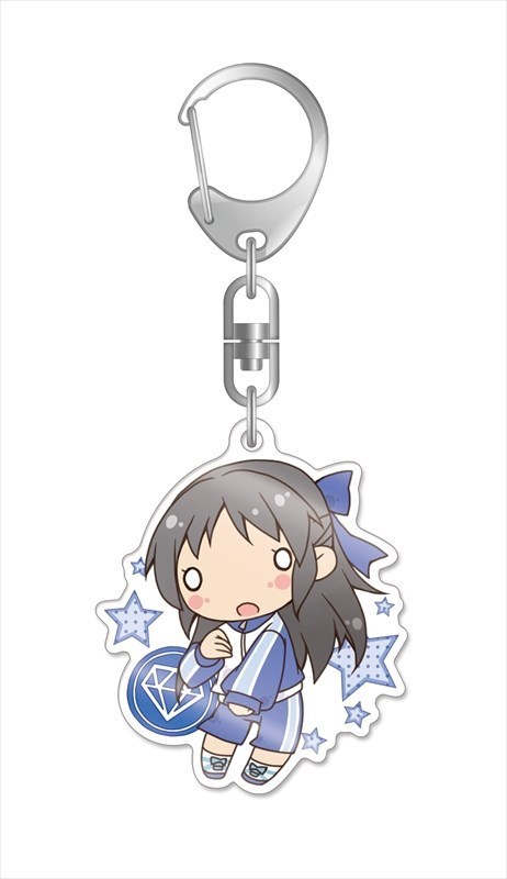 The Idolm Ster Cinderella Girls Chimadol 亞加力膠匙扣 橘愛麗絲 Saite Jewel Ver 2 1盒3件 アイドルマスター シンデレラガールズ ちまドル アクリルキーホルダー 橘ありす 咲いて Jewel Ver 2 動漫產品 匙扣及掛繩