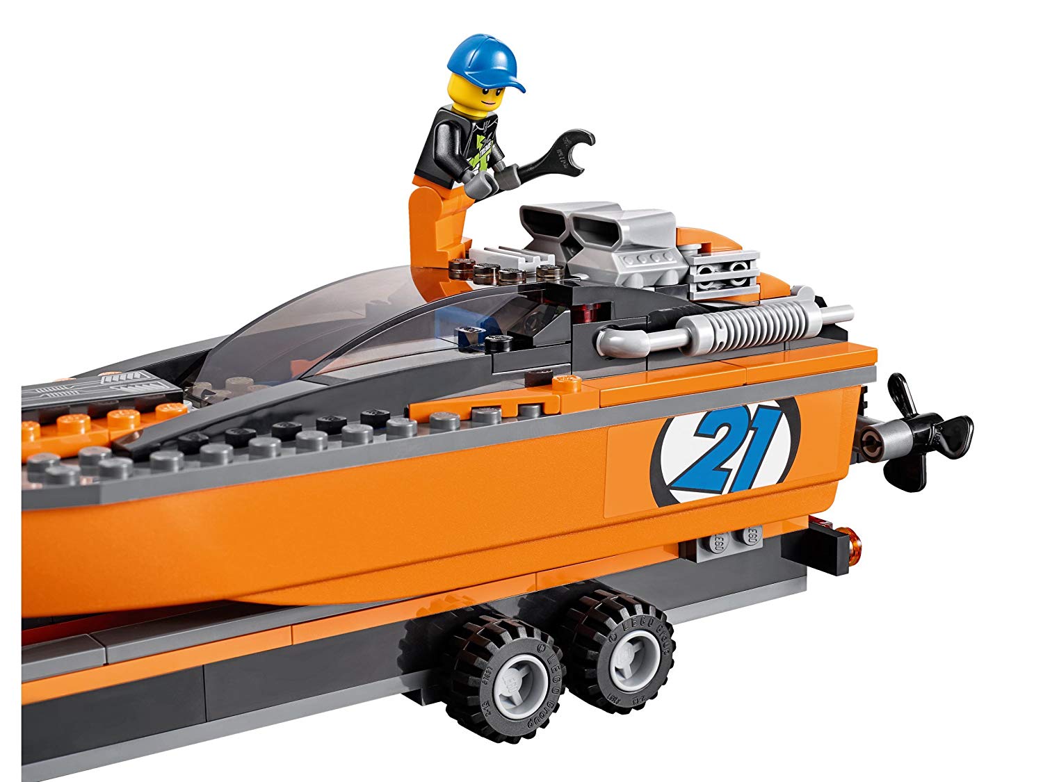 LEGO 60085 4 輪架 60085 | レゴ (LEGO) シティ パワーボートと4WD 