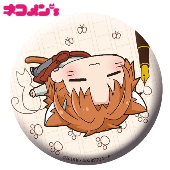 文豪野犬nekomens 襟章谷崎潤一郎 1盒3件 文豪ストレイドッグスネコメンズ缶バッジ谷崎潤一郎 動漫產品 襟章