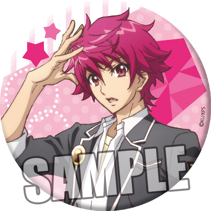 美男高校地球防衛部happy Kiss 襟章道後一六 1盒3件 美男高校地球防衛部happy Kiss 缶バッジ道後一六 動漫產品 襟章