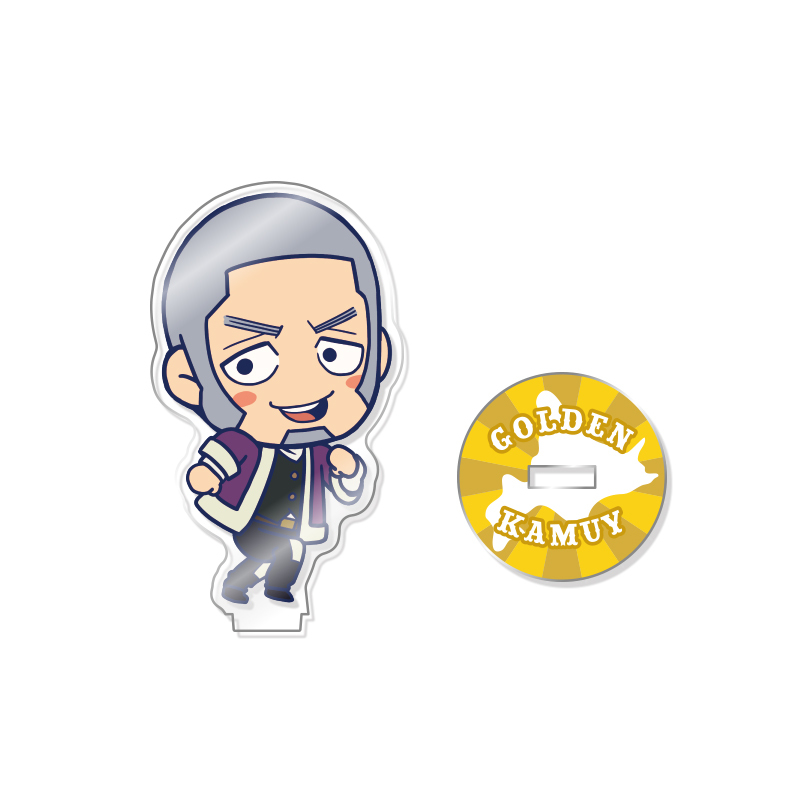 黃金神威亞加力膠figure 03 白石由竹 1盒2件 ゴールデンカムイアクリルフィギュア03 白石由竹 動漫產品 插畫及色紙