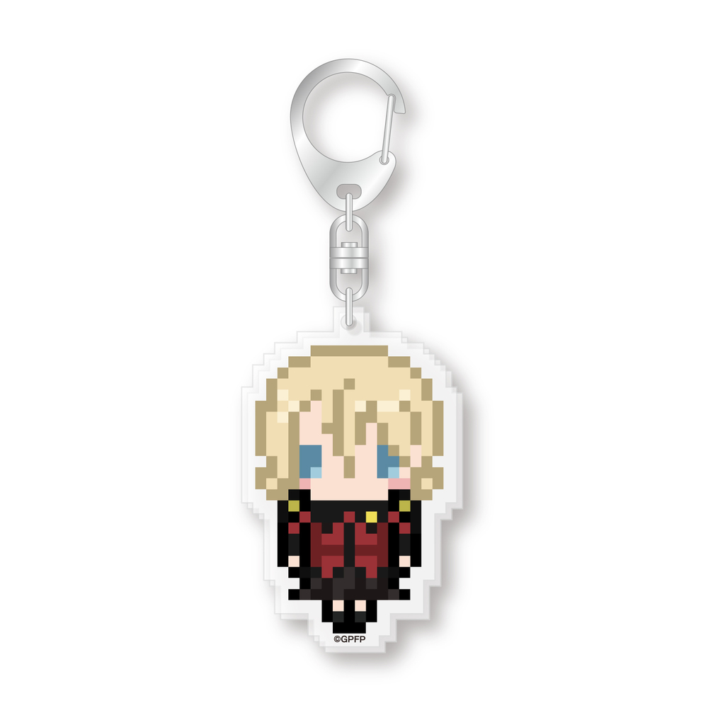 少女與戰車 最終章 Dot繪亞加力膠吉祥物 大吉領 1盒2件 ガールズ パンツァー 最終章 ドット絵アクリルマスコット ダージリン 動漫產品 匙扣及掛繩