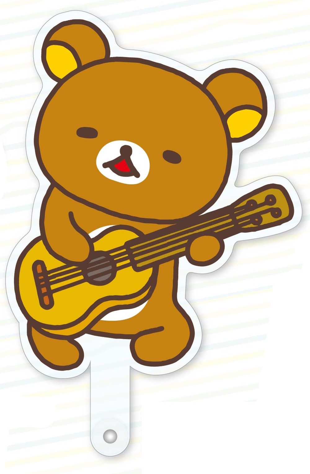 鬆弛熊 角色攝影棒 鬆弛熊 結他 1盒5件 リラックマ キャラ撮りスティック リラックマ ギター 動漫產品 生活精品