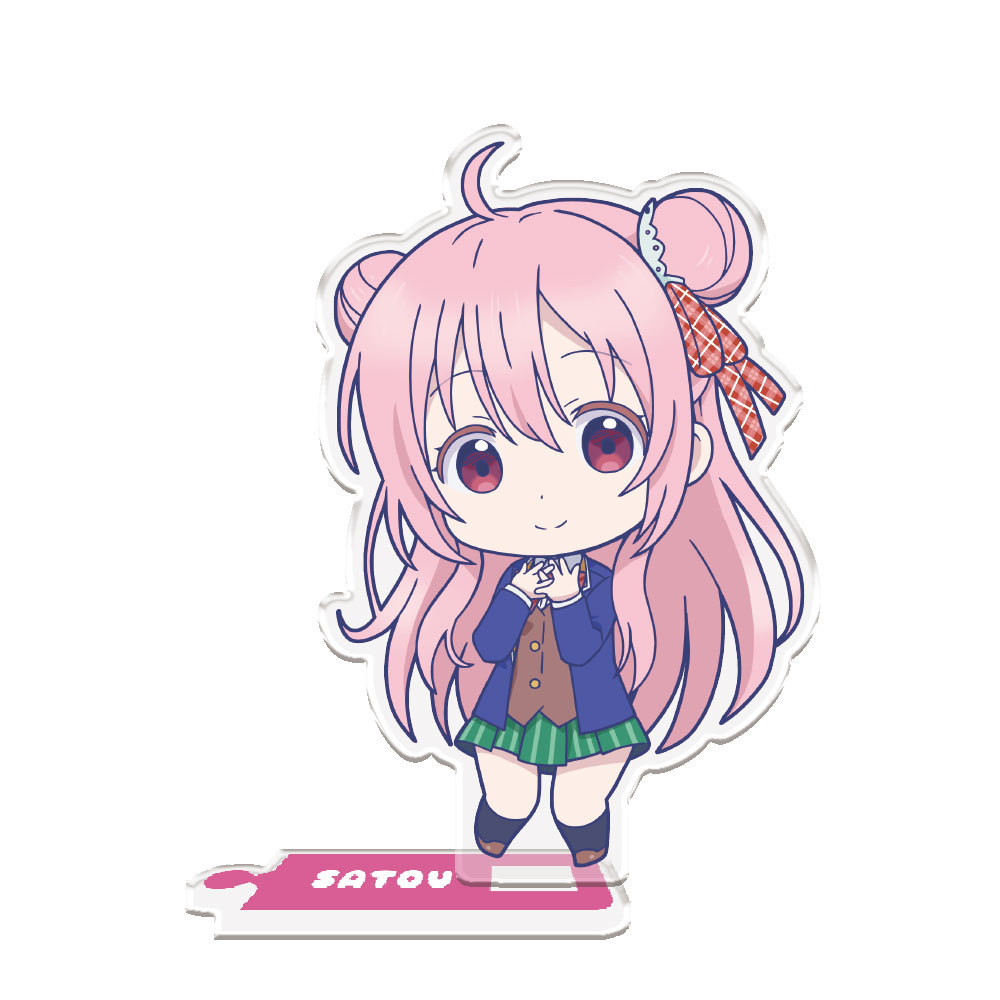 Happy Sugar Life 雙角色亞加力膠台座 松坂砂糖 神戸鹽 ハッピーシュガーライフ ペアアクリルスタンド 松坂さとう 神戸しお 動漫產品 插畫及色紙