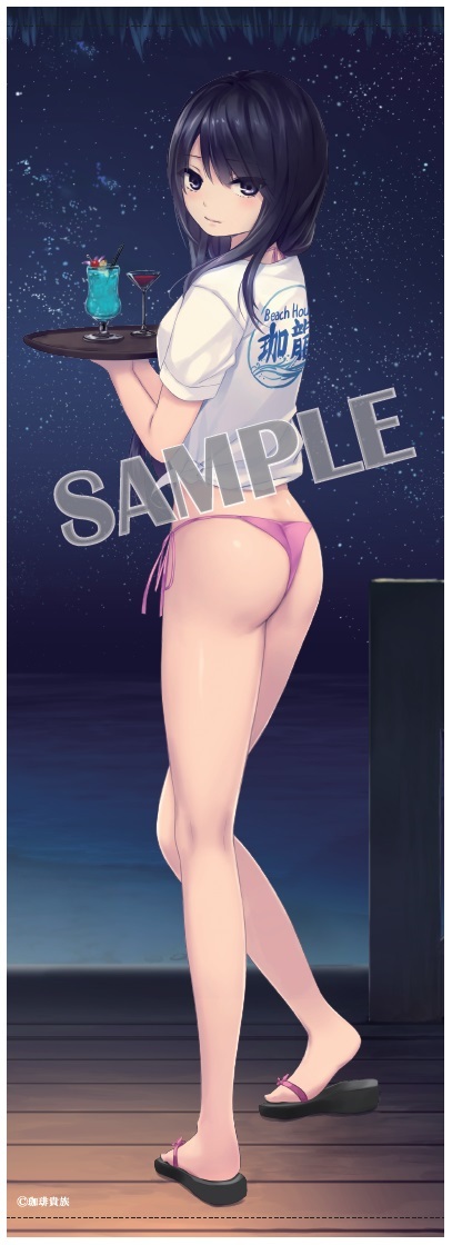 珈琲貴族長掛畫白峰莉花beach House珈龍夜 珈琲貴族ロングタペストリー白峰莉花beach House珈龍夜 動漫產品 插畫及色紙