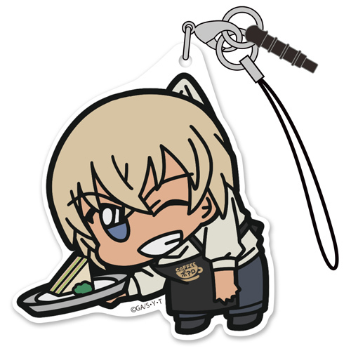 名偵探柯南安室透poalo 咖啡室衣裝ver 亞加力膠 被夾起 手機繩 名探偵コナン安室ポアロver アクリルつままれst Cospa 匙扣