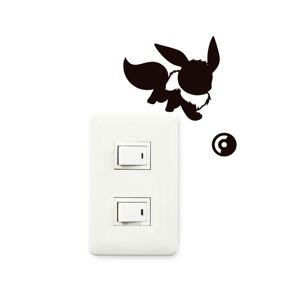 Wall Story 寵物小精靈系列 寵物小精靈 Wall Sticker 伊貝 Matte ウォールストーリー ポケモンシリーズ ポケモン ウォールステッカー イーブイ まってー 動漫產品 生活精品