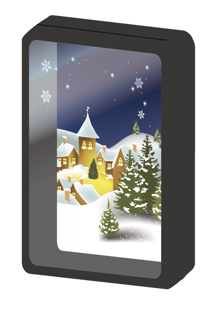 動漫吊飾背景框45 雪景色 キャラフレーム45 雪景色 動漫產品 插畫及 