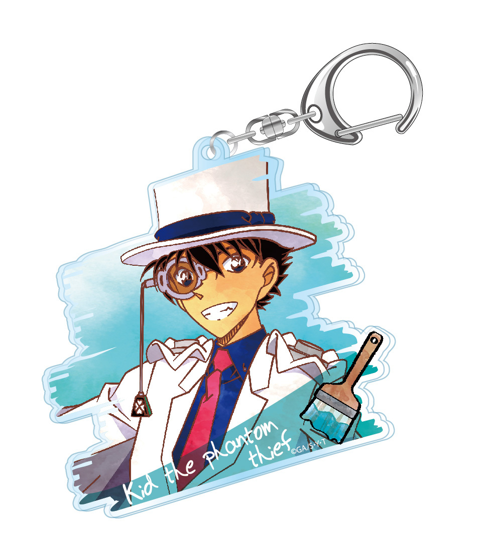 名偵探柯南 水彩系列 亞加力膠匙扣 Vol 3 怪盜基德 1盒2件 名探偵コナン ウェットカラーシリーズ アクリルキーホルダー Vol 3 怪盗キッド 動漫產品 匙扣及掛繩